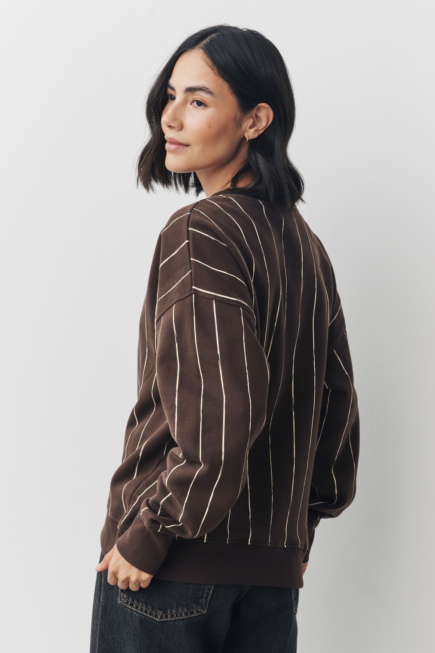 Next Sweater Gepeachtes Essentials Sweatshirts mit günstig online kaufen