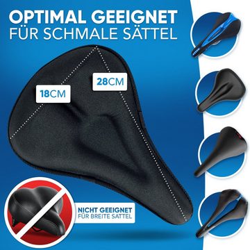 Nextcover Sattelbezug Universal Gel Sattelbezug Fahrrad inkl. Regenschutz