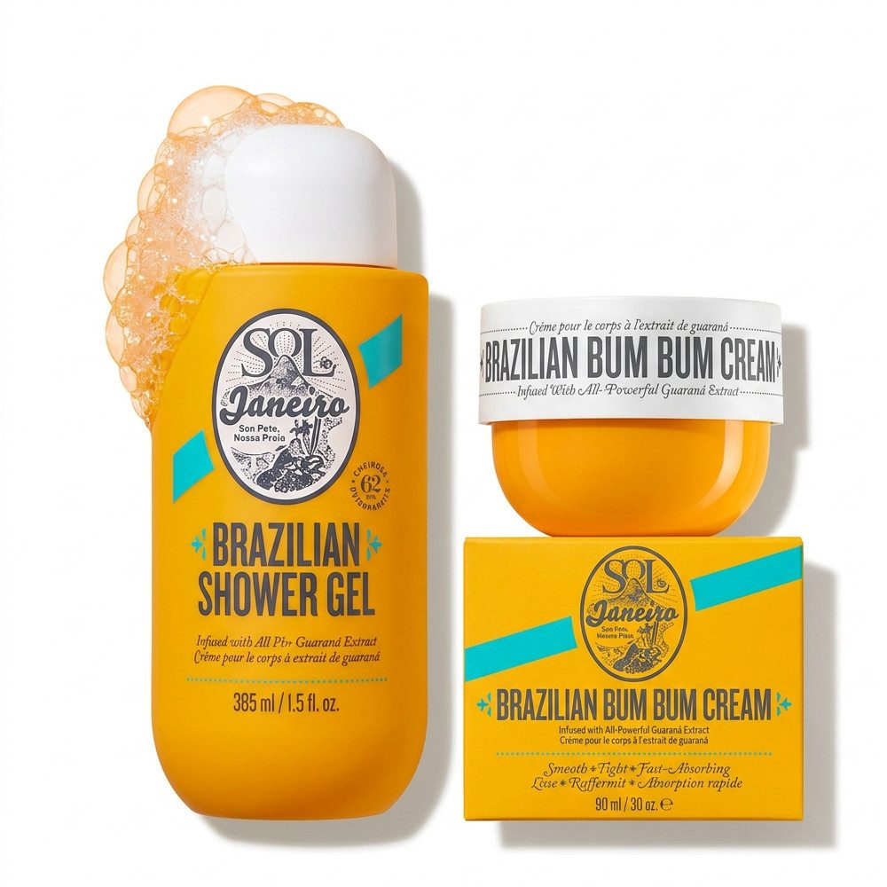 Sol de Janeiro Duschgel Sol de Janeiro Brazilian Shower Gel und Bum Bum Cream Pflege Duo, Duschpflege und Körpercreme im abgestimmten Duft