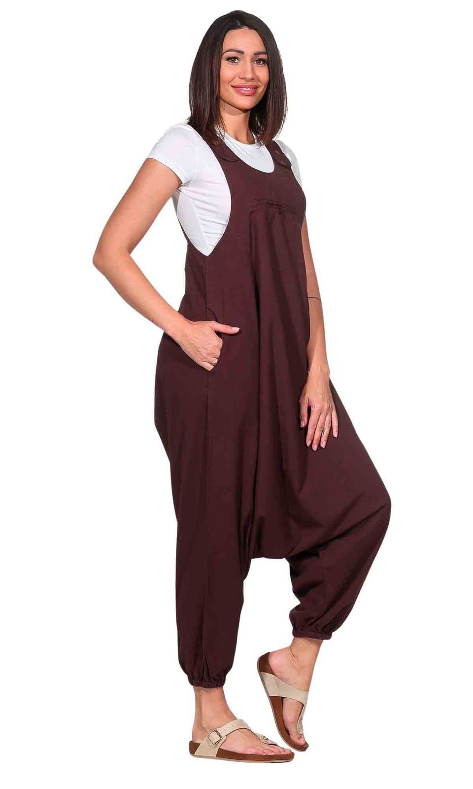 KUNST UND MAGIE Haremshose Kunst und Magie Hippie Latzhose Haremshose Hose Psy Goa 70er Overall – Bild 4 von 5