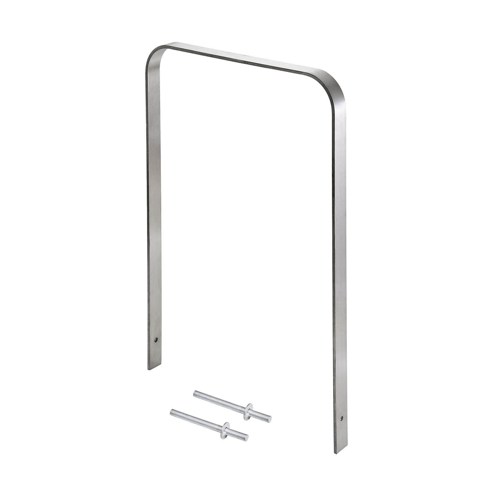 TRUTZHOLM Fahrradständer Fahrradanlehnbügel 117 x 80 cm 13 mm Anlehnständer Parker Typ U (Artikel, 1-St), Edelstahl