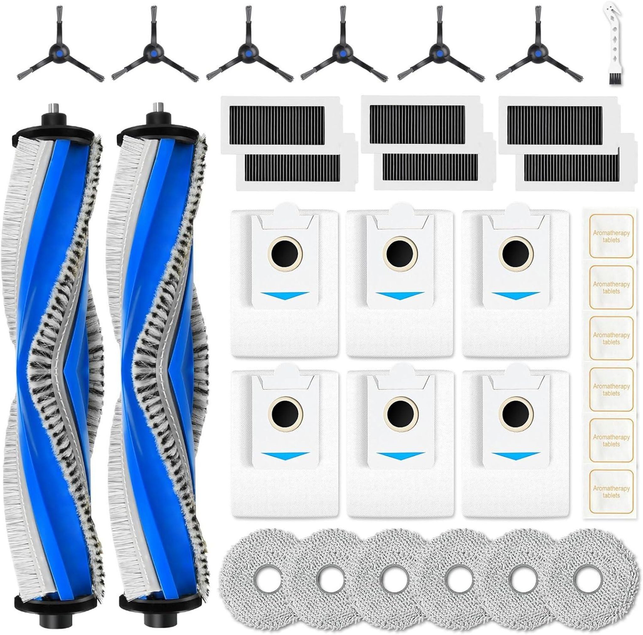 FELIXLEO Saugroboter Zubehör-Set 33 Stk Zubehör Set für ECOVACS DEEBOT X5 Omni X5 Pro Saugroboter Teile, (1-tlg)