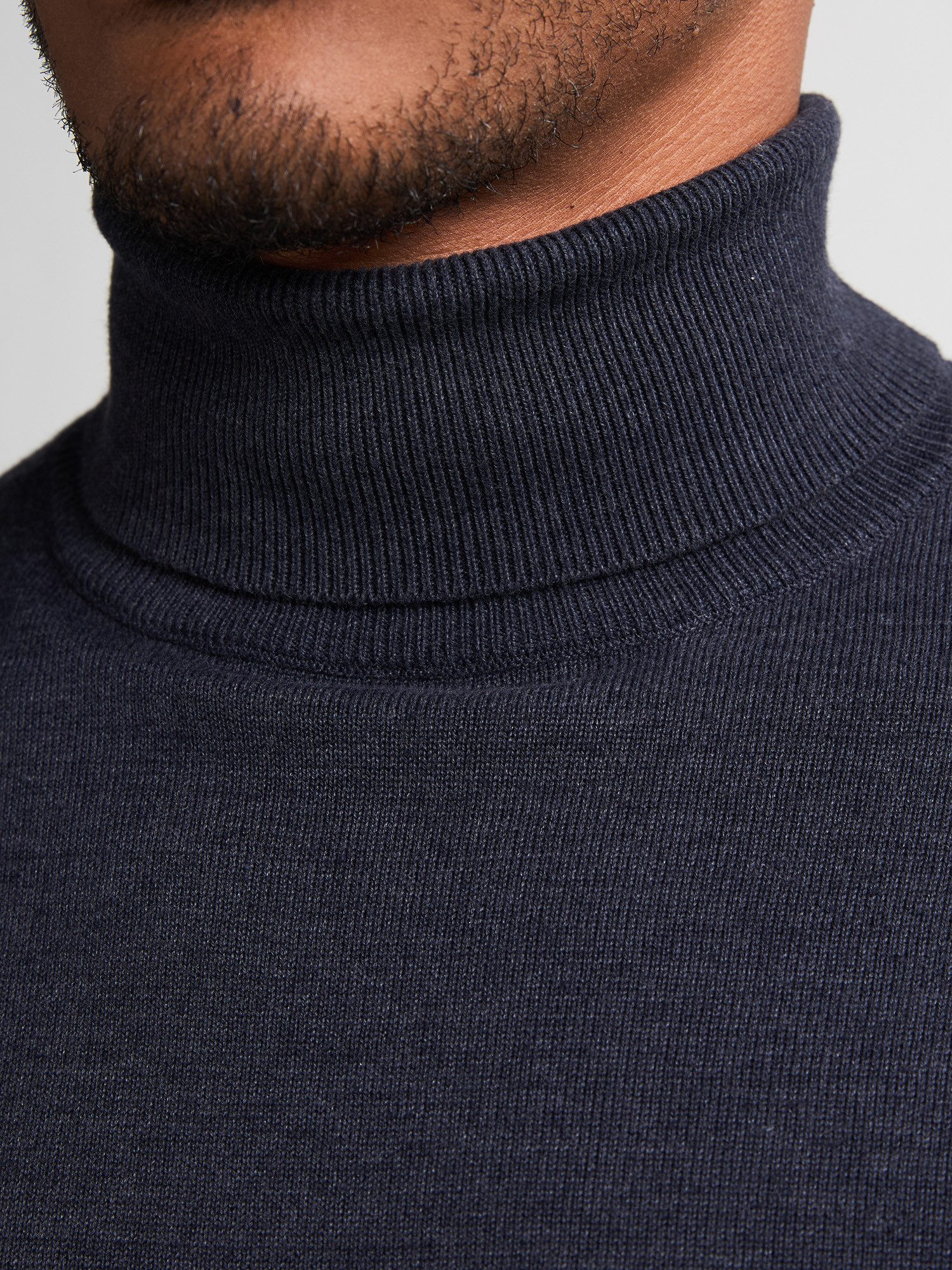 Petrol Industries Rollkragenpullover Men Knitwear Collar Basi Pflegeleichter Materialmix mit Baumwollanteil