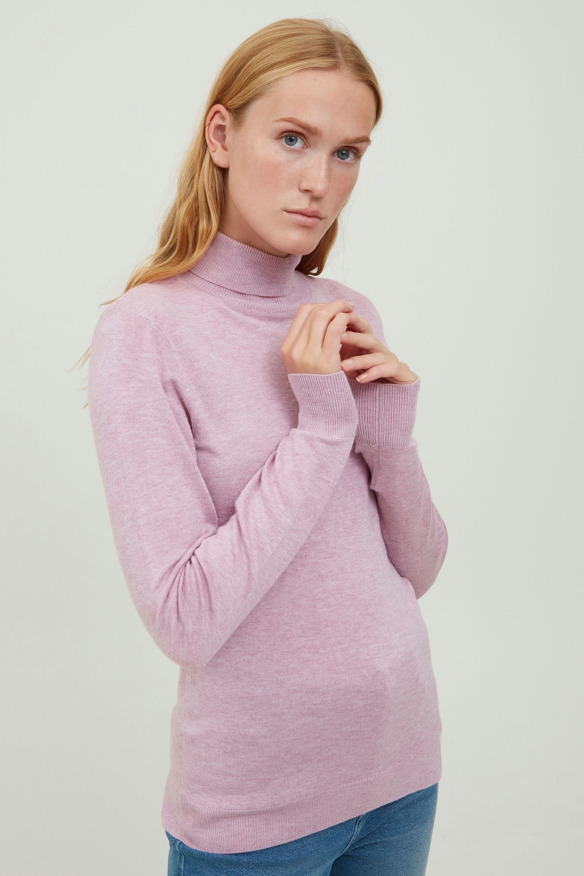 b.young Rollkragenpullover BYMMPIMBA ROLLNECK -20811056 Mauve Mist Melange (1532071)