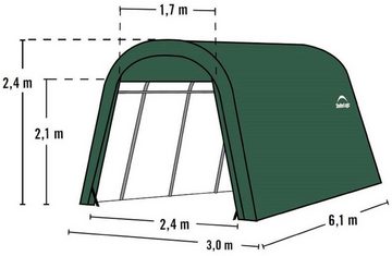 ShelterLogic Garage Garage-in-a-Box, sehr schneller Auf- und Abbau, BxTxH: 300x610x240 cm