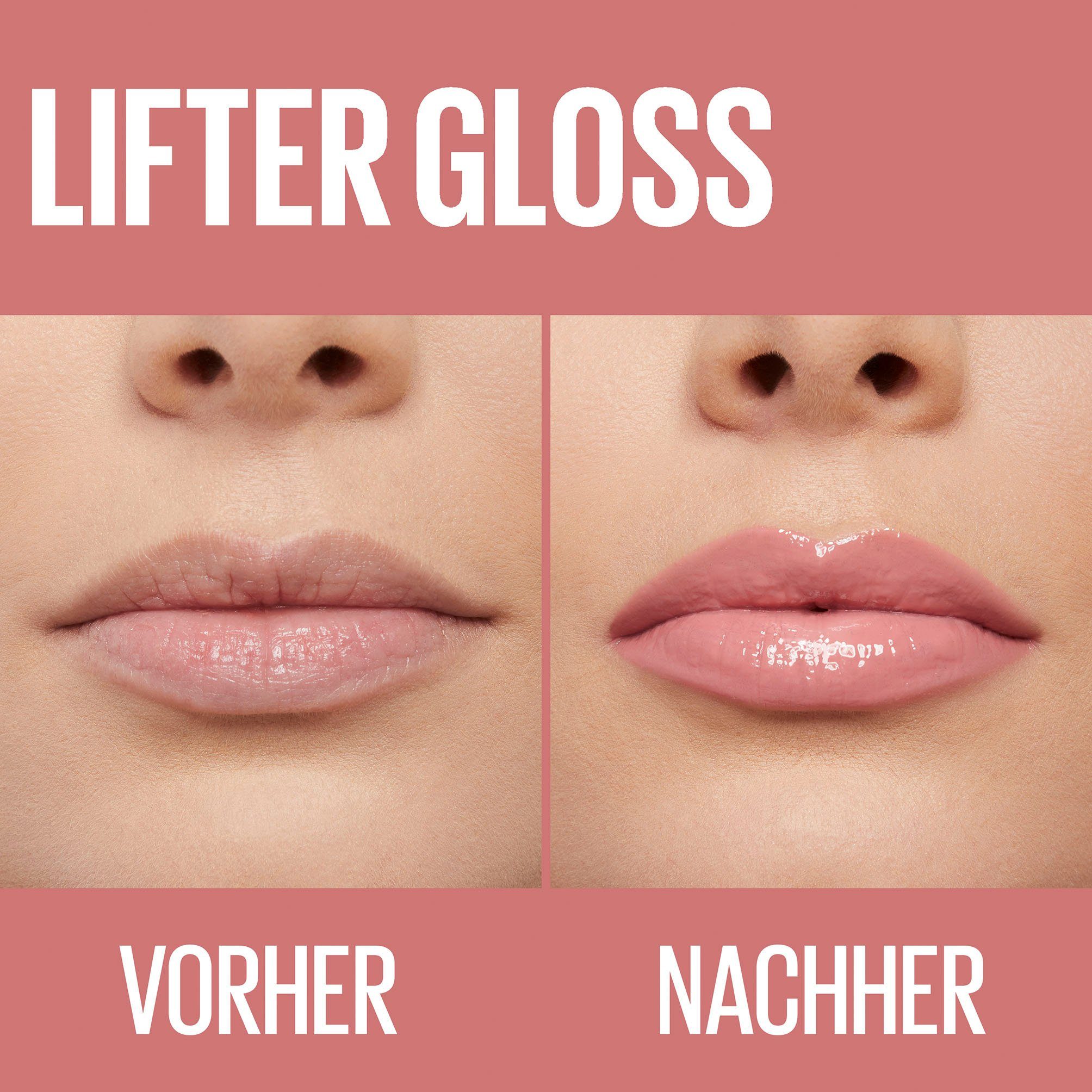MAYBELLINE NEW YORK Lipgloss LIFTER GLOSS LIP GLOSS, für gepflegte und voller aussehende Lippen