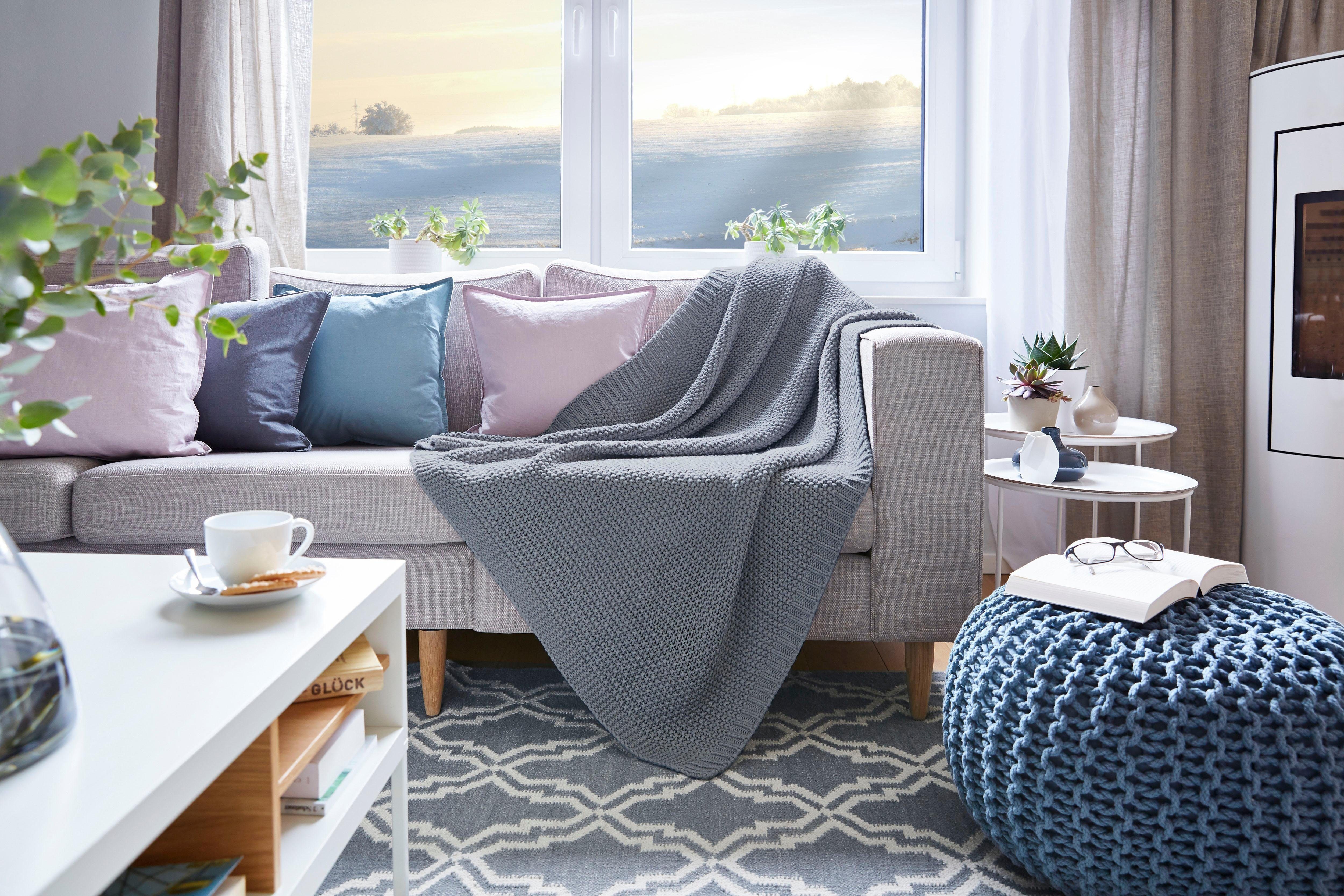 Wohndecke Strick, Primera, mit einer hochwertigen Randverarbeitung, Kuschel günstig online kaufen