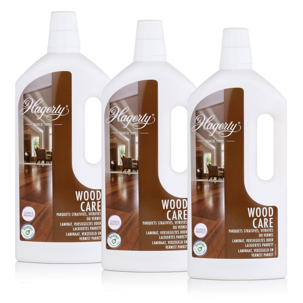 Hagerty Hagerty Wood Care - Pflege für moderne Böden z.B. Laminat 1 Liter (3er Fussbodenreiniger