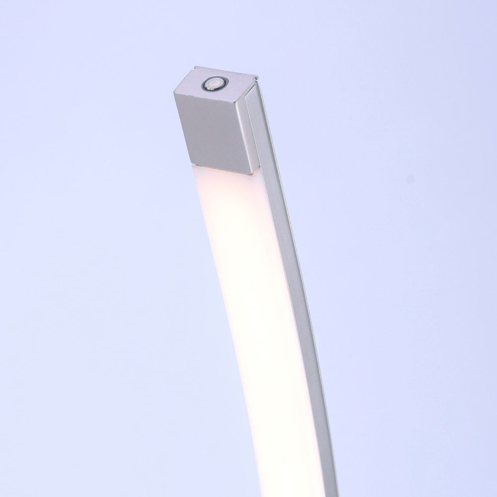 dimmbar 10.8 Stehlampe dimmbar Stehlampe über SellTec Touchdimmer, Watt, Stehleuchte Bogenlampe, Bella, 1xLED/ gebogen LED platzsparend warmweiß,