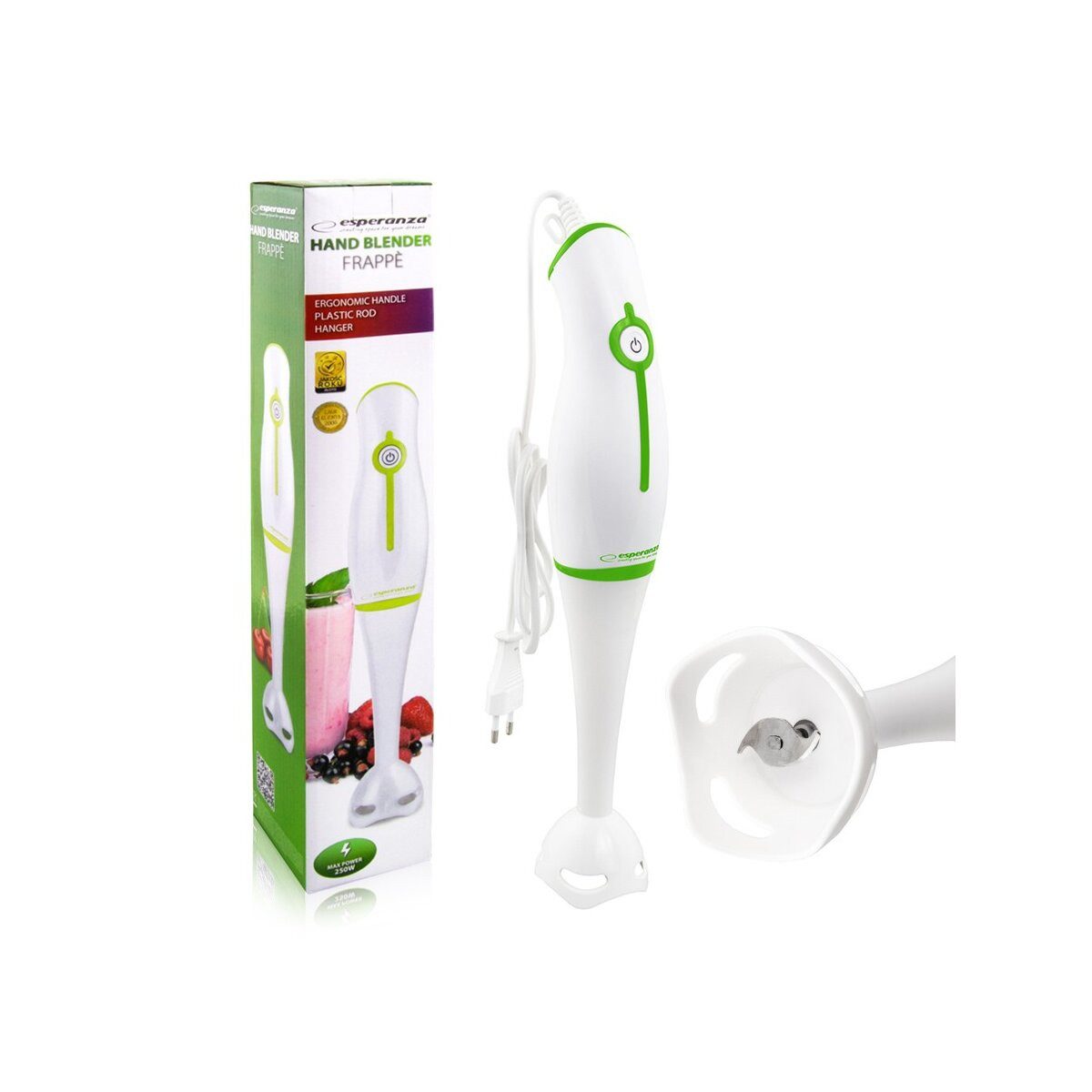 Esperanza Handmixer Esperanza Frappé Stabmixer mit Edelstahlmesser