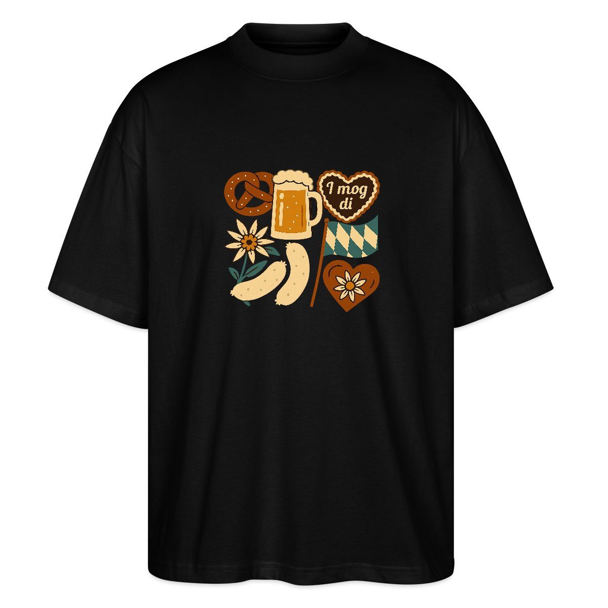 T-Shirt Bayern Volksfest Oktoberfest Trachtenshirt Oversize Unisex T-Shirt