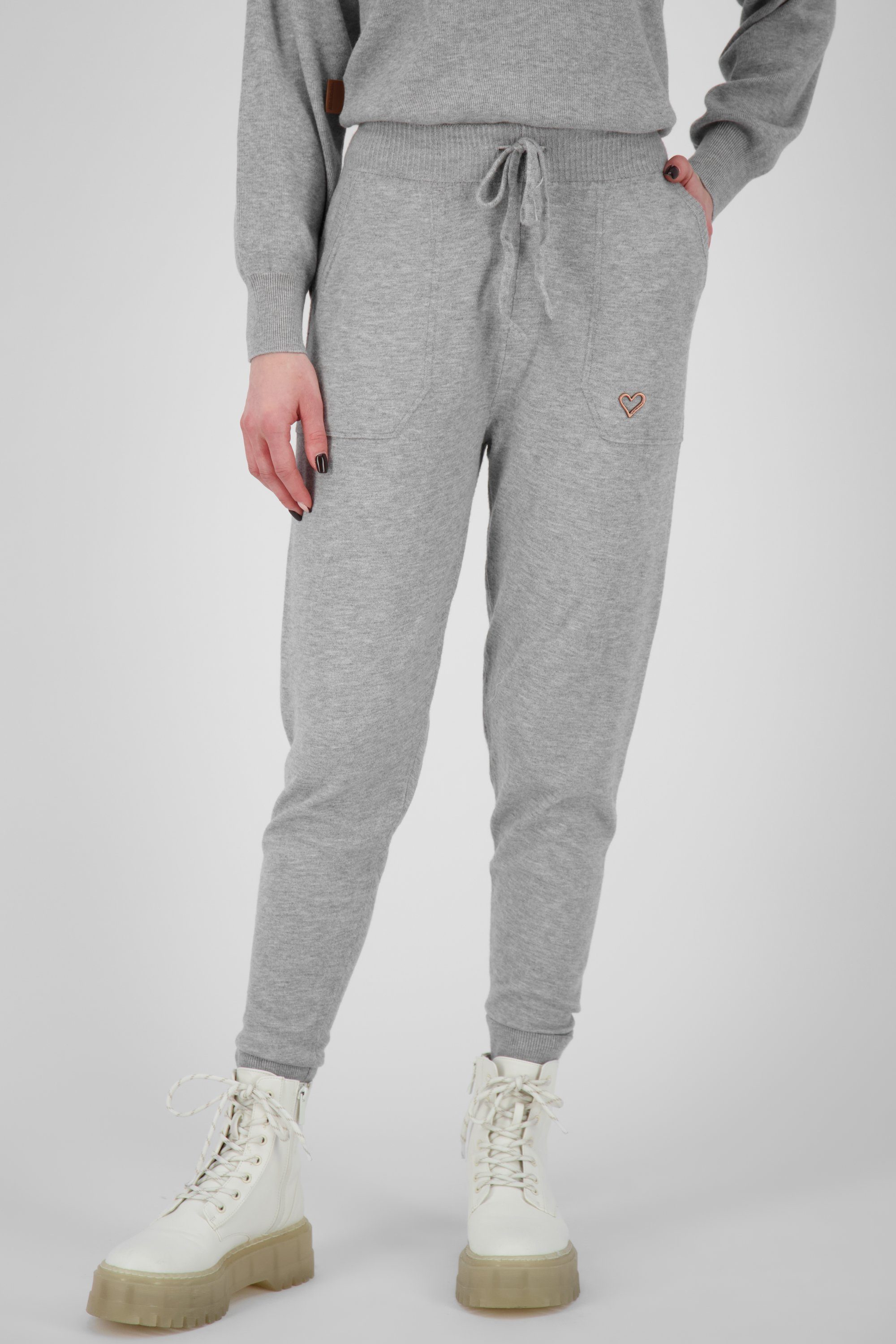 Freizeithose, Strickhose Knitpant Kickin Damen cloudy WilmaAK Alife & Hose