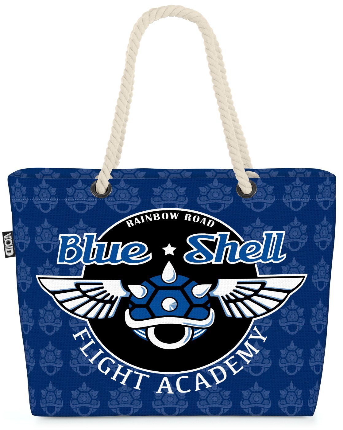 VOID Strandtasche (1-tlg), Blue Shell Academy Shopper kart auto rennen mario switch wii blau