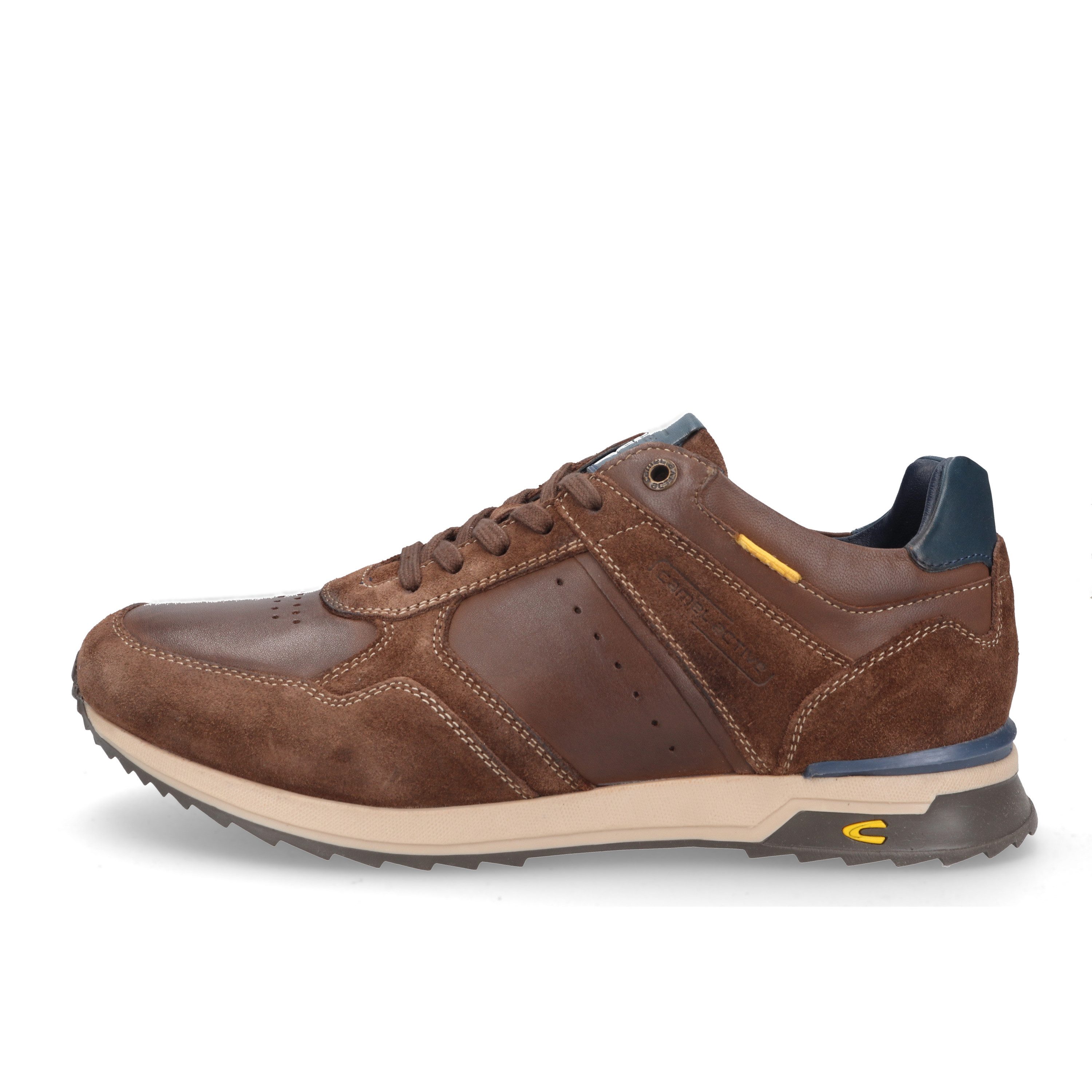 camel active Sneaker Split/Nappa SCHOKO/BLAU Sneaker