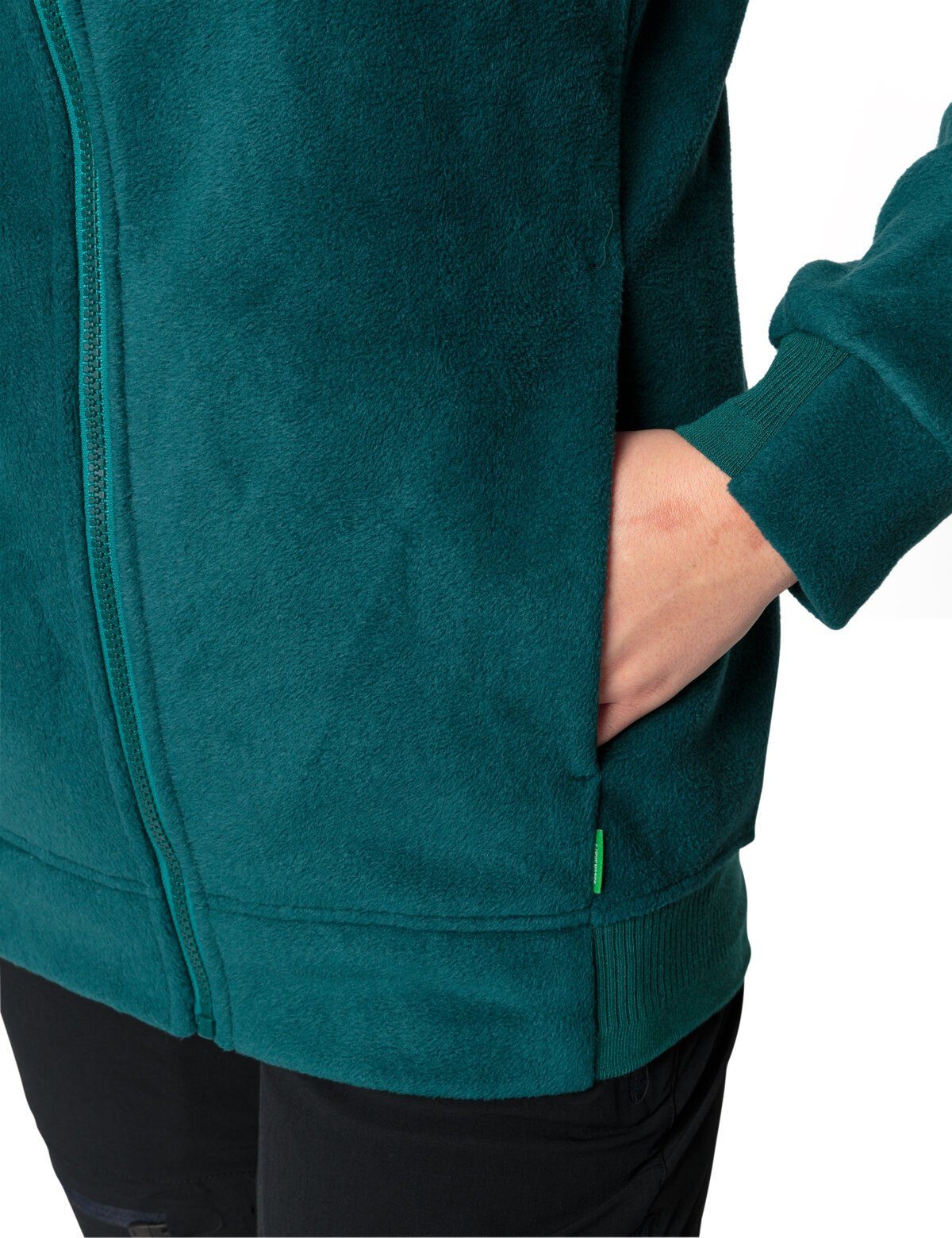 kompensiert Hoody Outdoorjacke Klimaneutral Women's VAUDE mallard green (1-St) Neyland Fleece