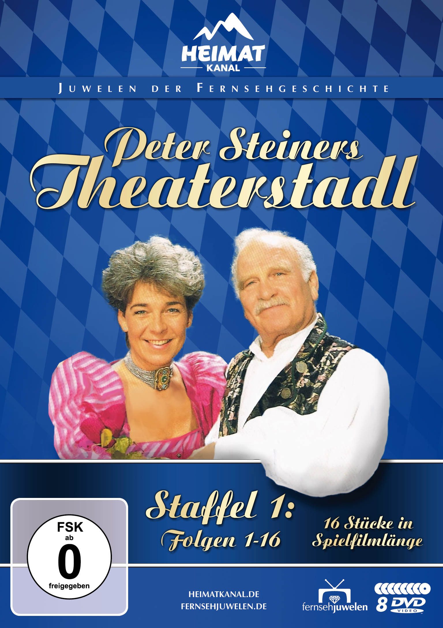 Fernsehjuwelen DVD Peter Steiners Theaterstadl - Staffel 1: Folgen 1-16 (8 DVDs), (1-St)