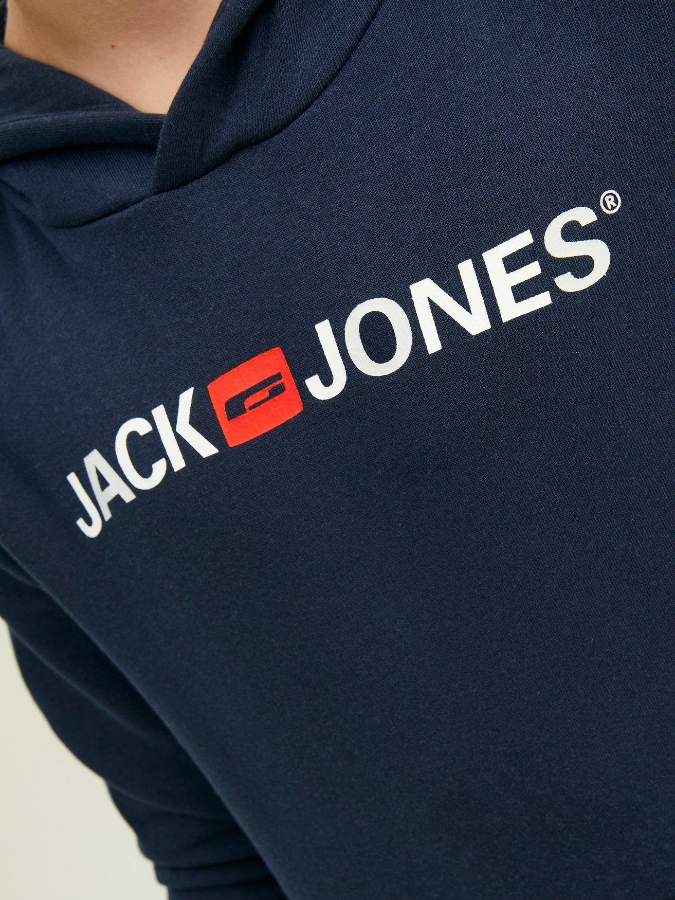 Jack Basic Jones JJECORP in Sweater Pullover & Hoodie Blau Hoodie 6533 Kapuzen