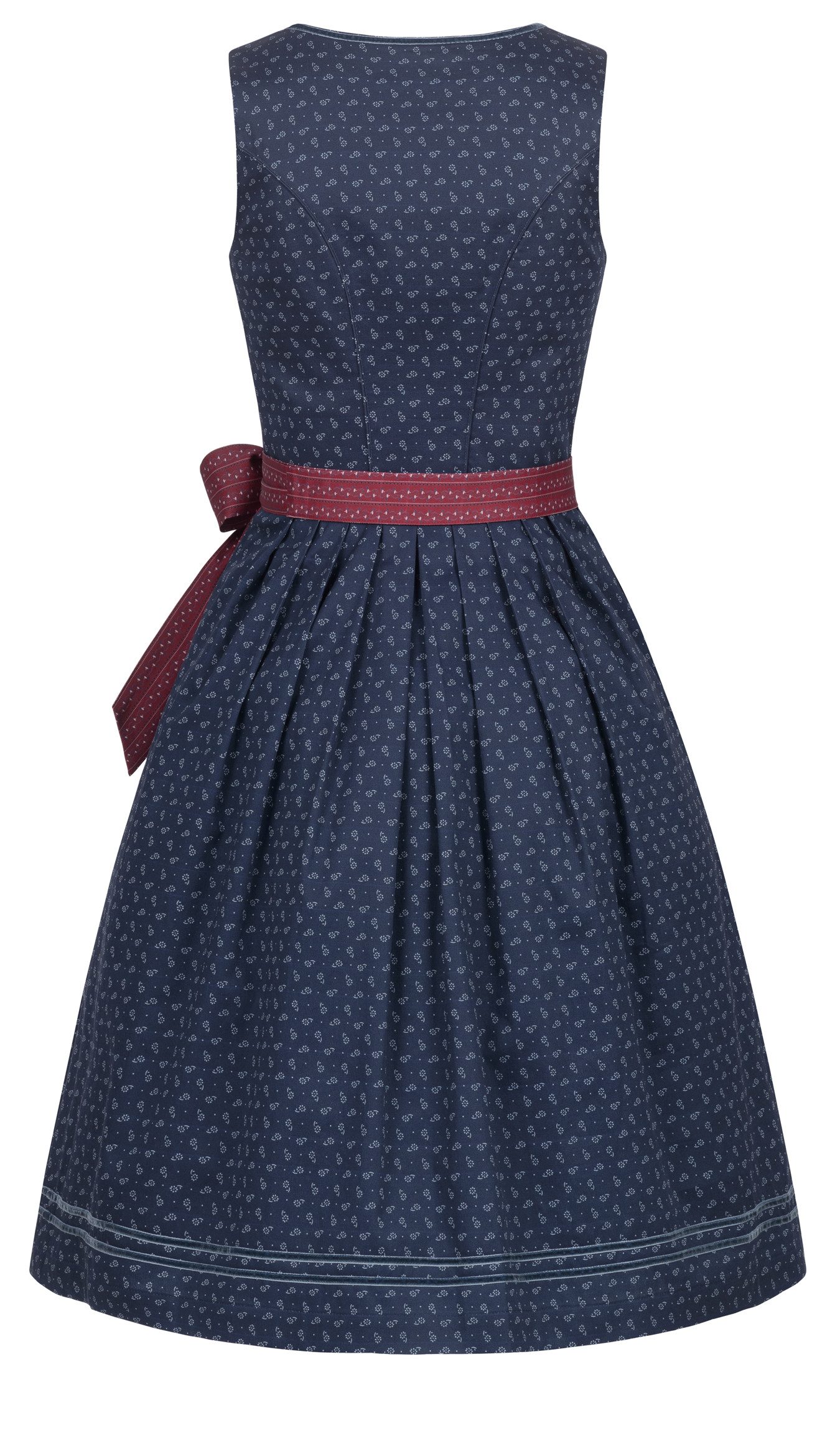 Nübler Trachtenkleid Midi Dirndl Gesr in Dunkelblau von Nübler günstig online kaufen