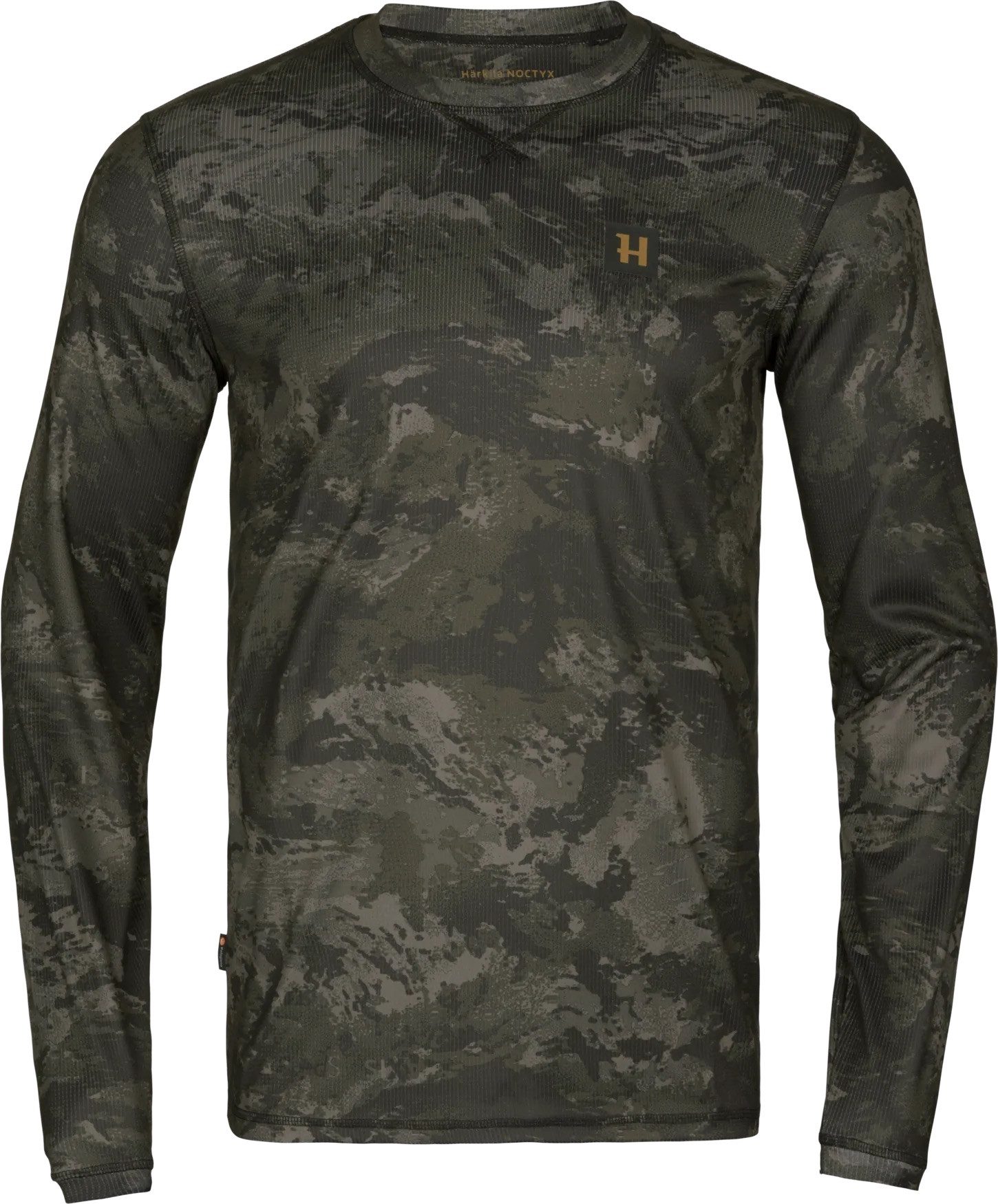 Härkila T-Shirt HÄRKILA Noctyx Camo L/S T-Shirt Axis MSP Black