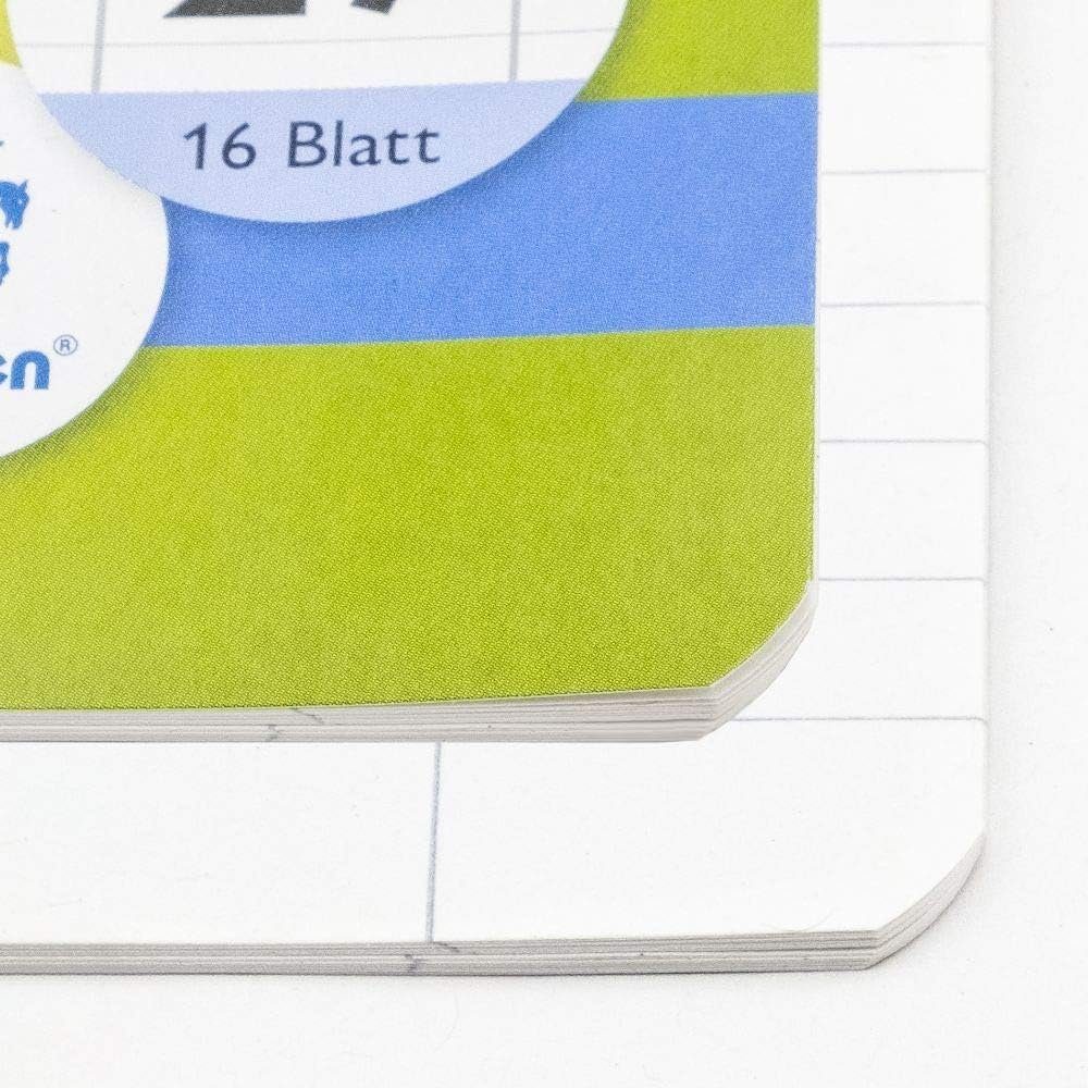 Staufen Schulheft STAUFEN Green Schulheft Lin8f A5 16 Blatt 90g/qm 5x7mm rautiert mit Ra