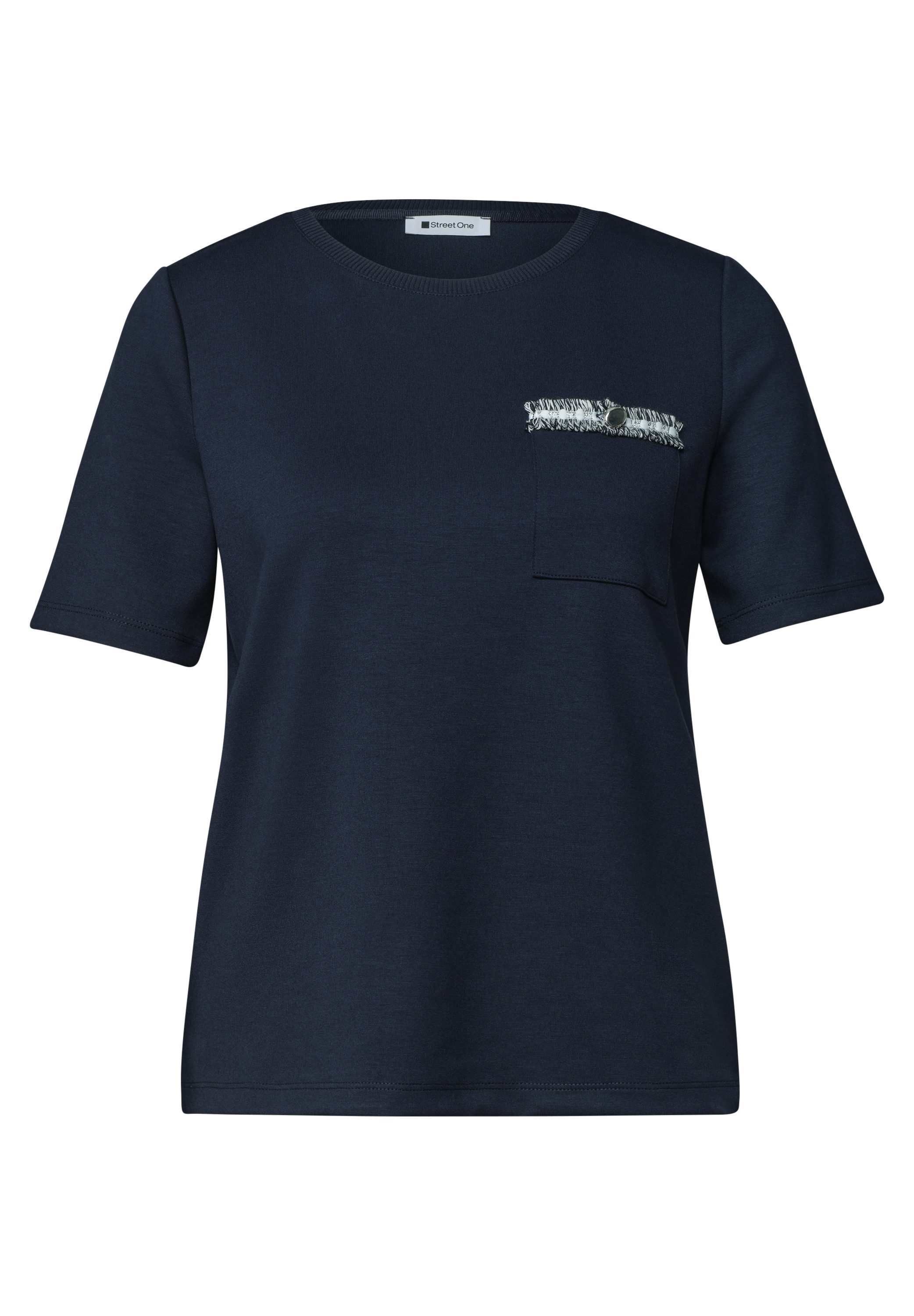 STREET ONE Kurzarmshirt Sommershirt mit dekorativer Brusttasche – Bild 5 von 5