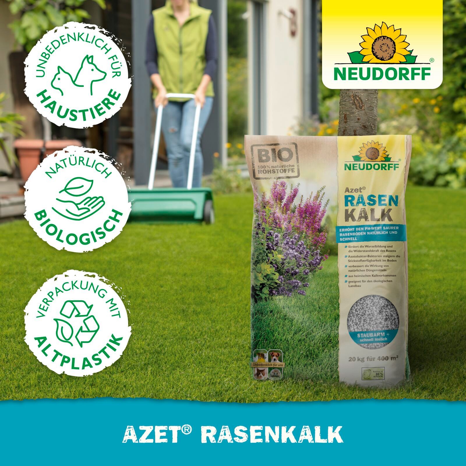 Neudorff Rasendünger Azet RasenKalk 10 kg