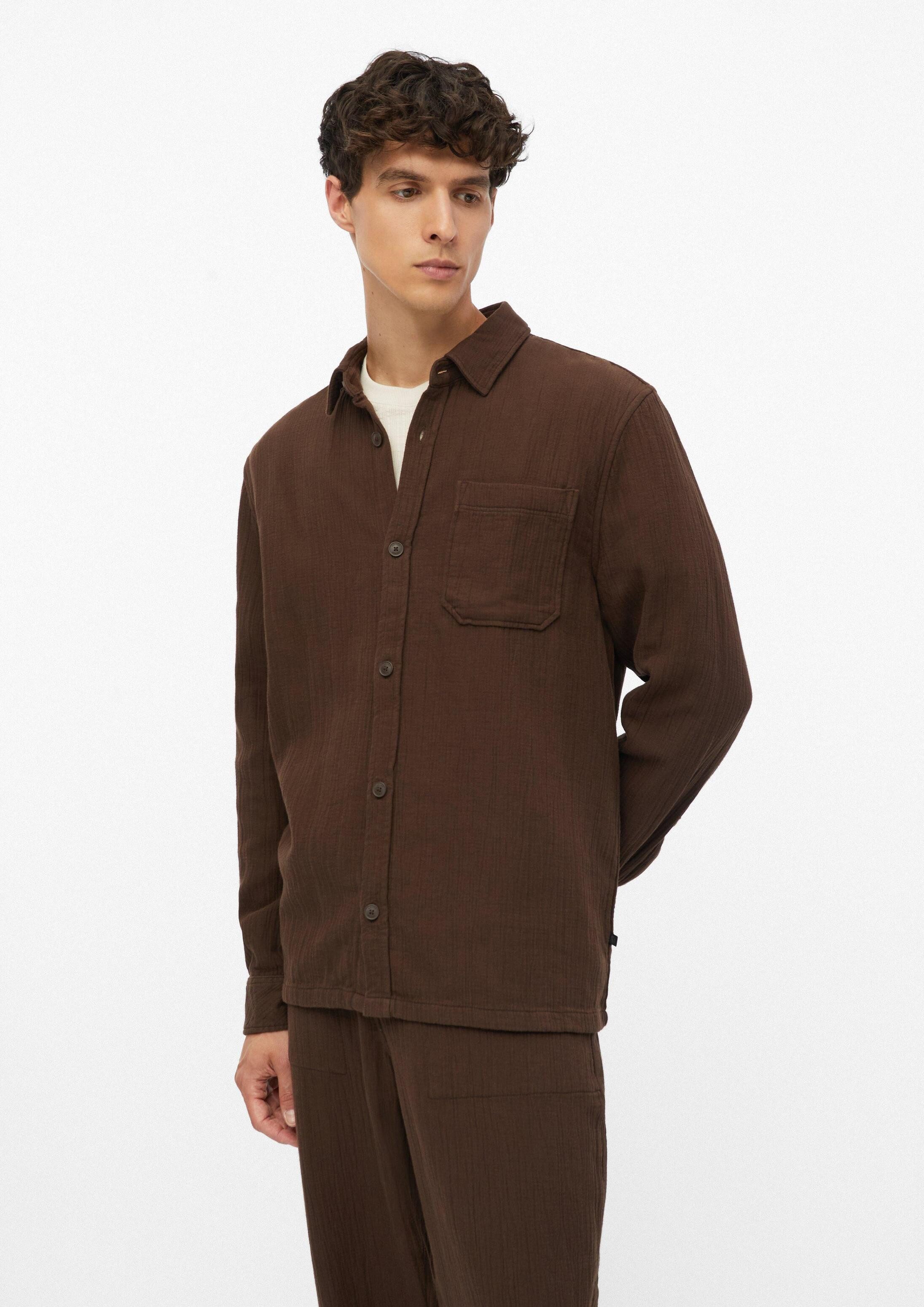 s.Oliver Hemdjacke Hemd Lässiges Overshirt aus Baumwoll-Musselin
