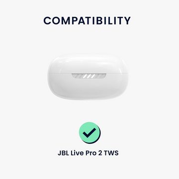 kwmobile Kopfhörer-Schutzhülle Hülle für JBL Live Pro 2 TWS, Silikon Schutzhülle Etui Case Cover für In-Ear Headphones