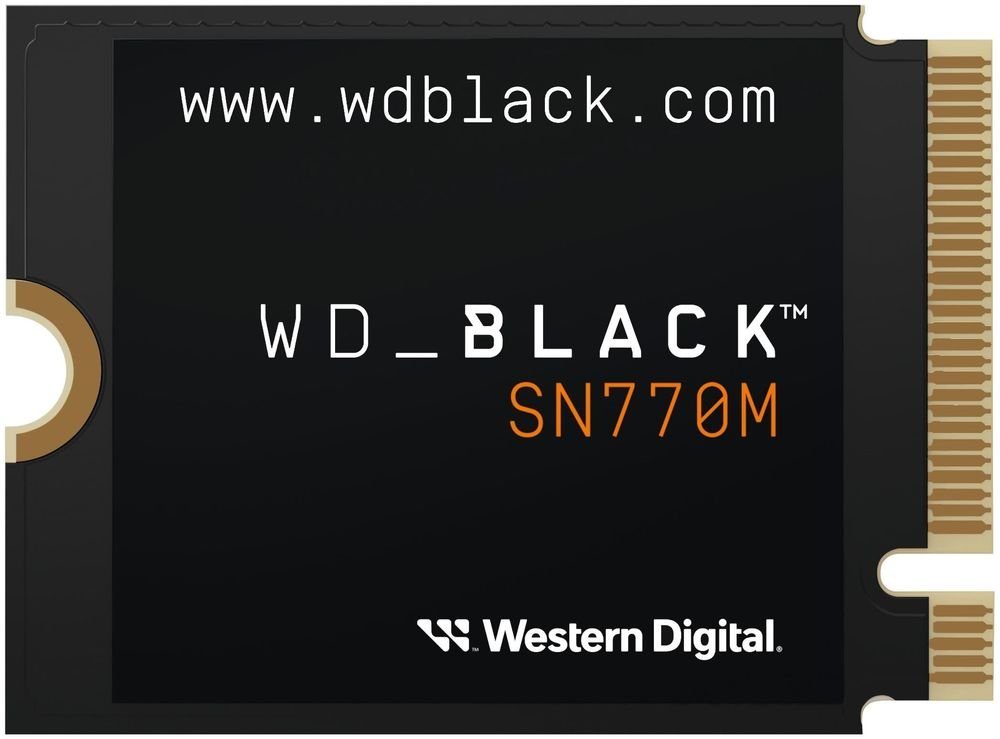 SSD M.2 interne WD_Black 4900 MB/S Lesegeschwindigkeit, 2230 TB) MB/S NVMe SN770M 5150 Schreibgeschwindigkeit, (1