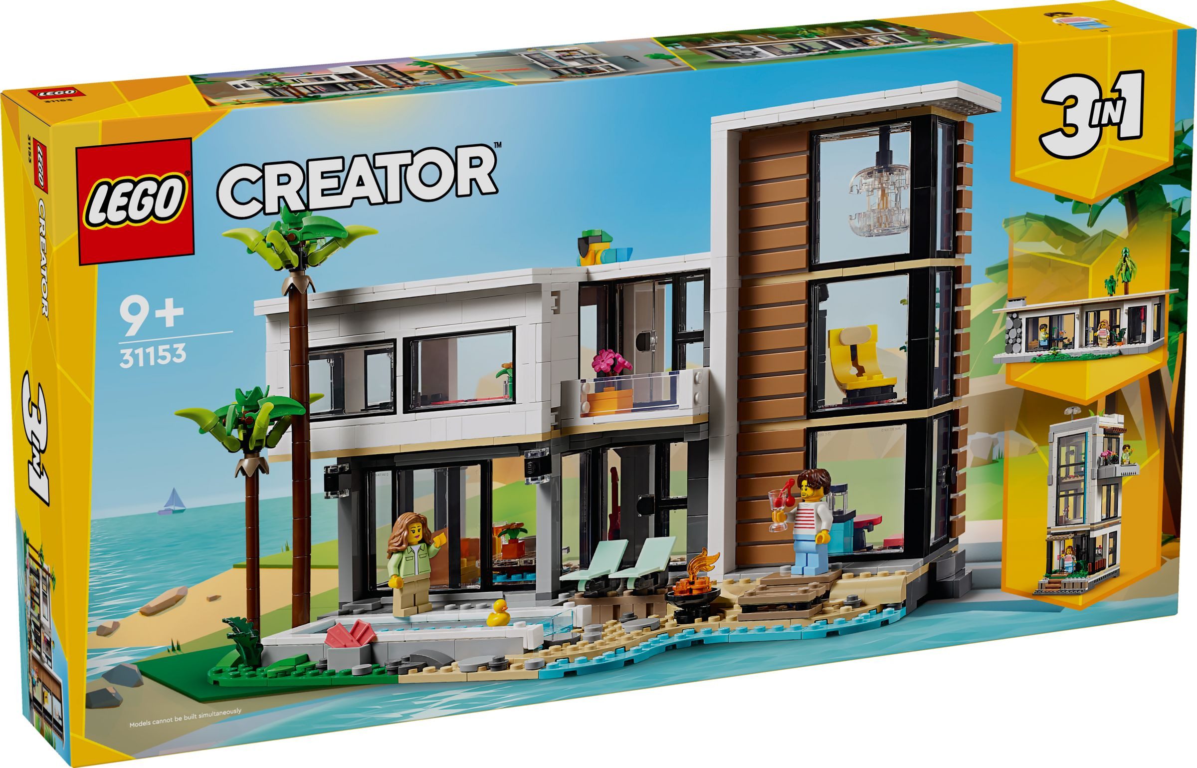 LEGO® LEGO® Creator 31153 Modernes Haus Konstruktionsspielsteine, (939 St)