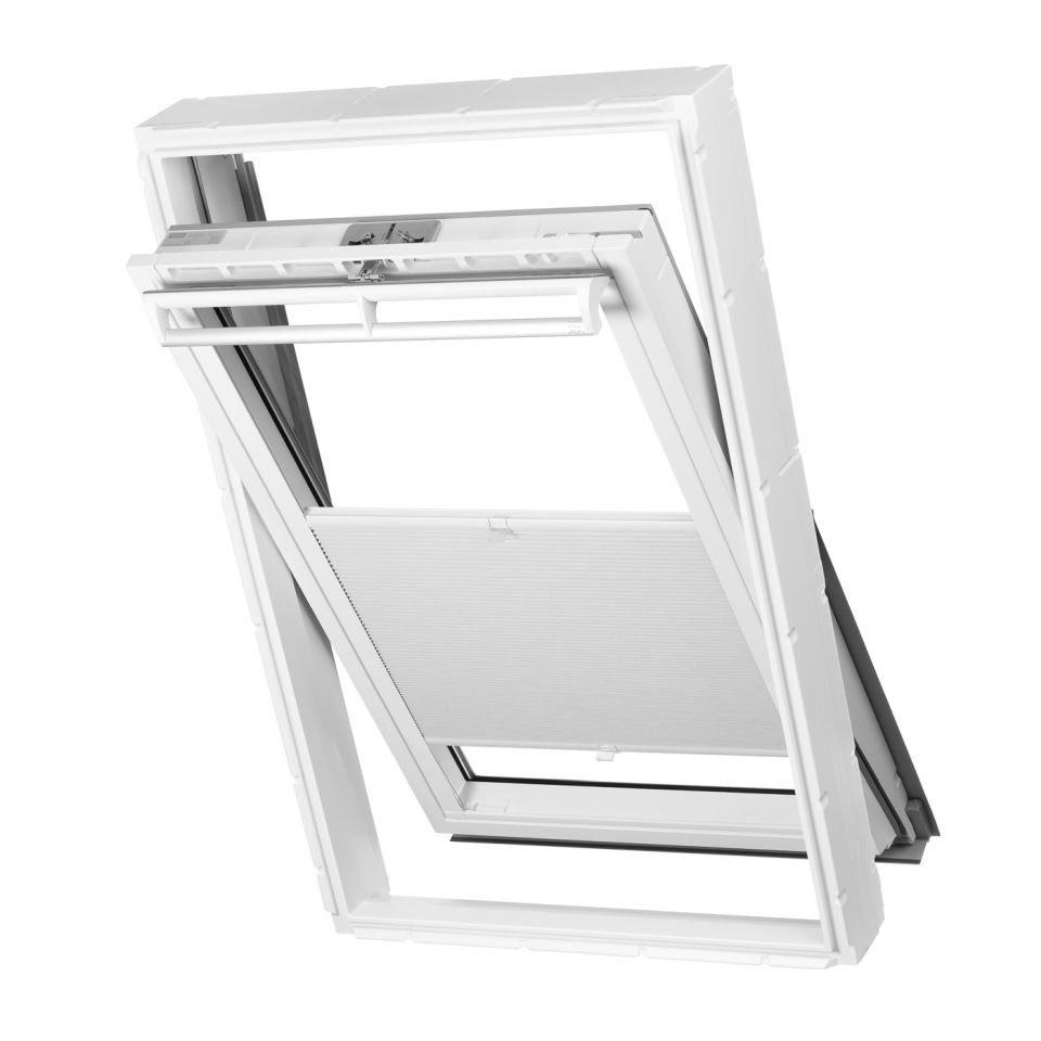 Dachfensterplissee Dachfenster passend Velux Grau für CK02, Verdunkelung Fenster ventanara