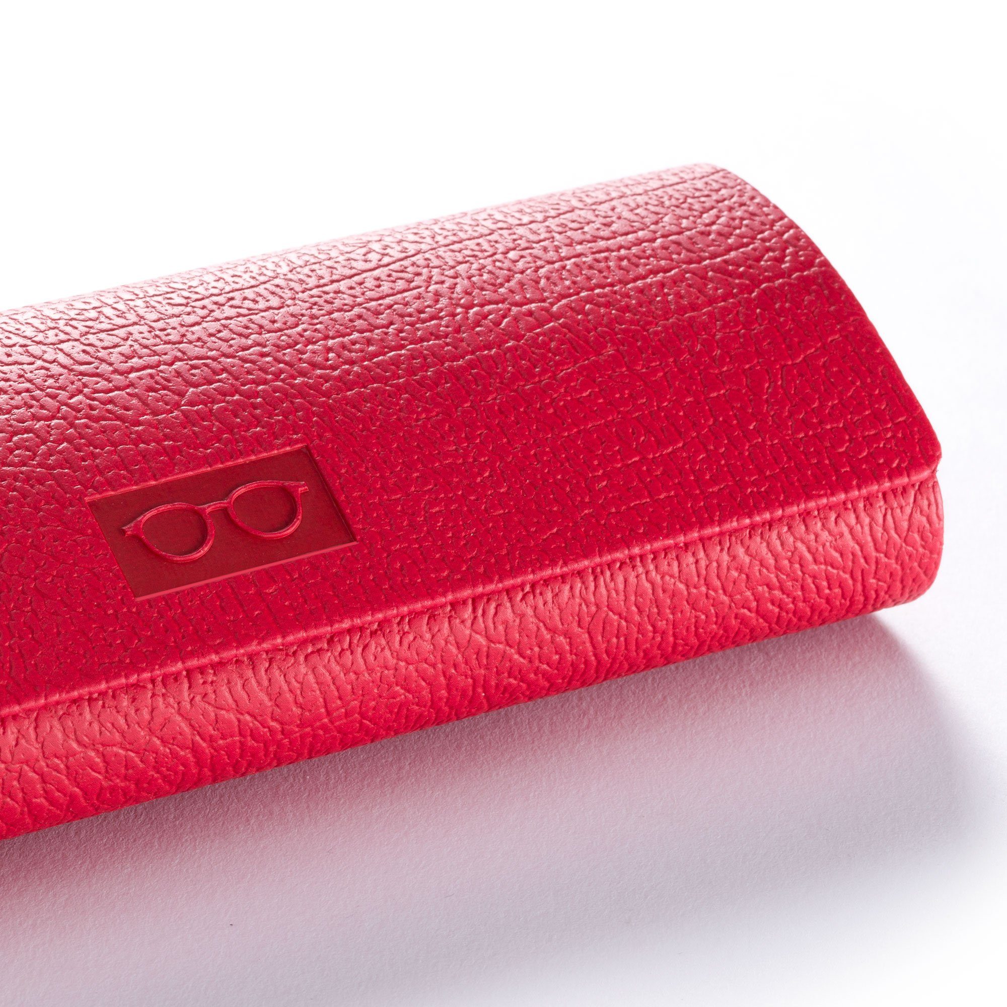 FEFI Brillenetui Stabiles Hardcase in modischen Farben, inklusive Mikrofasertuch