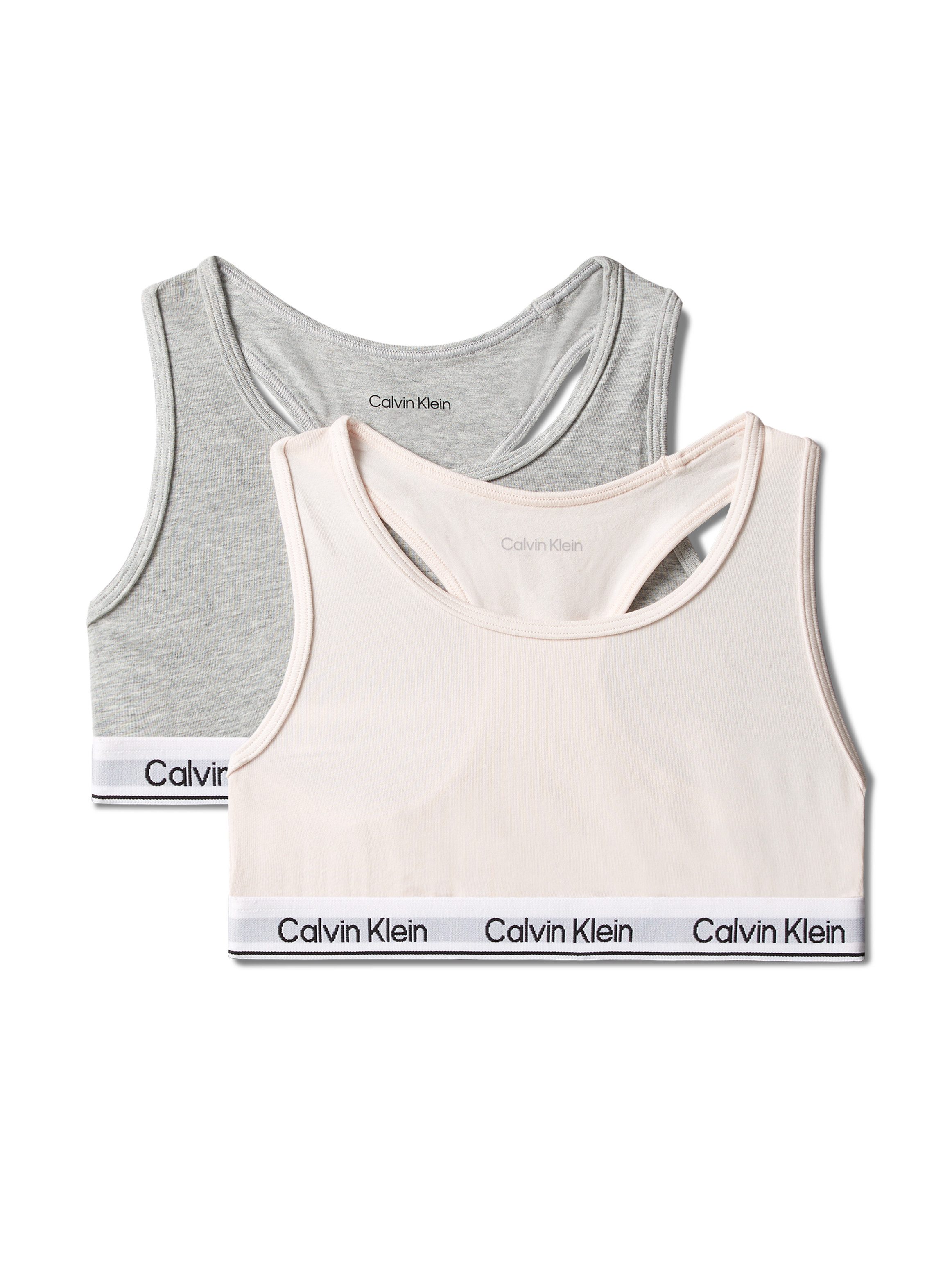 Calvin Klein Underwear Bralette 2PK BRALETTE (Packung, 2-tlg., 2er-Pack) mit Logobund