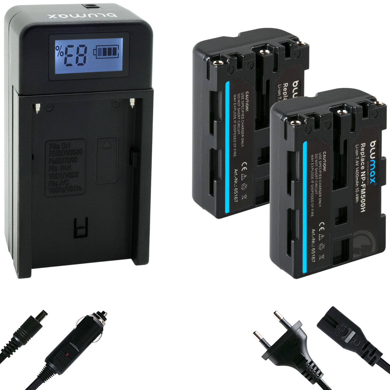 Blumax Akku passend für Sony FM500H 1400 mAh (7,2V) Kamera-Akku