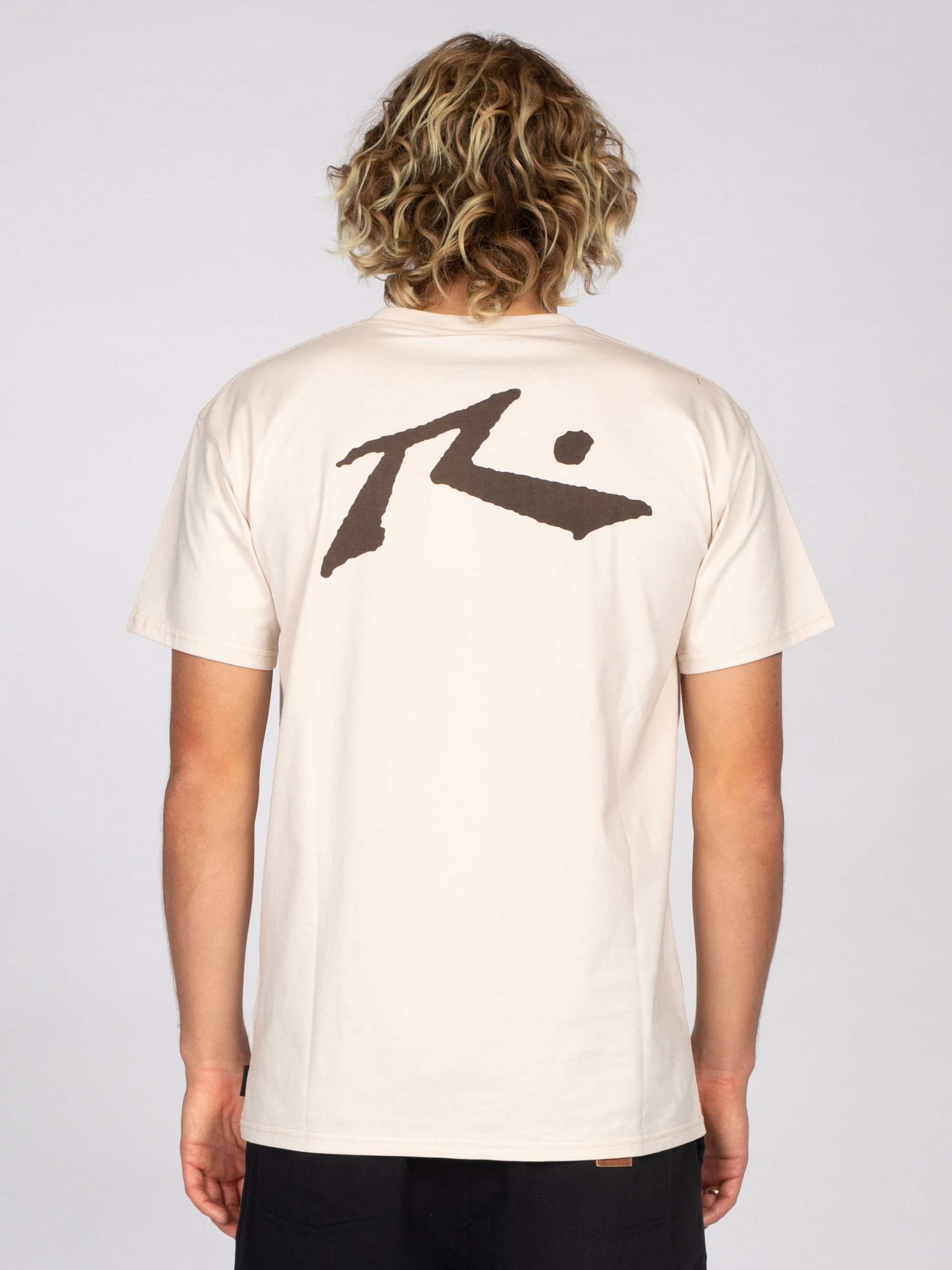 Rusty T-Shirt COMPETITION SHORT SLEEVE Pumice TEE Stone