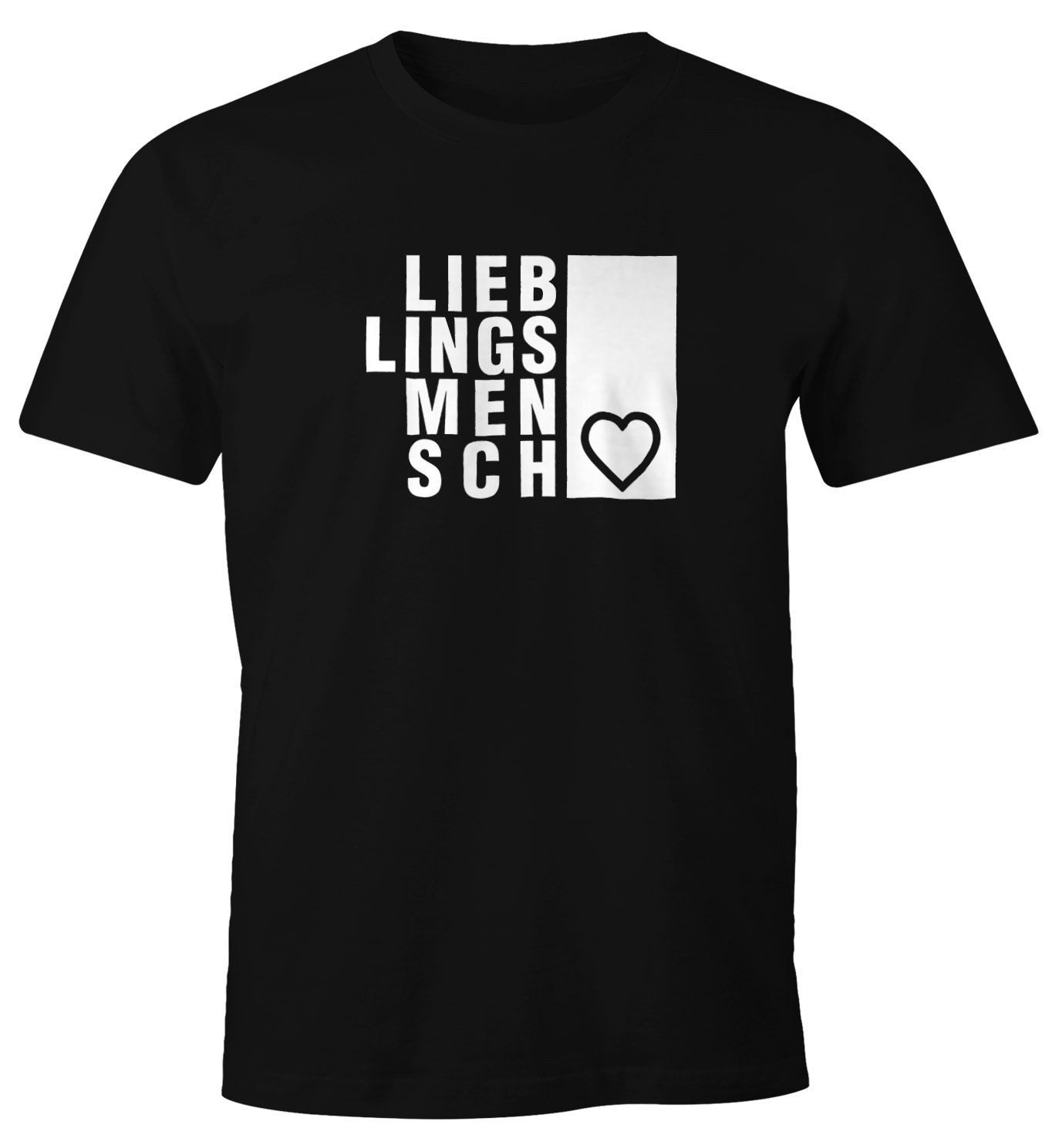 Print-Shirt Herren T-Shirt Lieblingsmensch Geschenk Freundschaft Partner Freundin