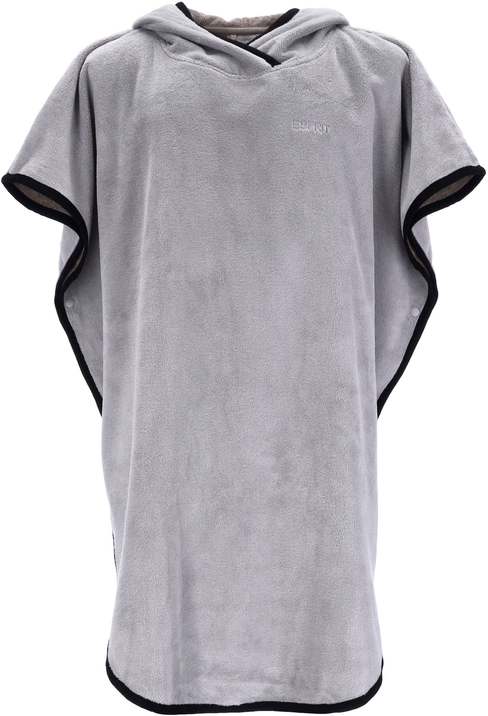 Esprit Badeponcho Dune, Langform, Doubleface, Kapuze, günstig online kaufen