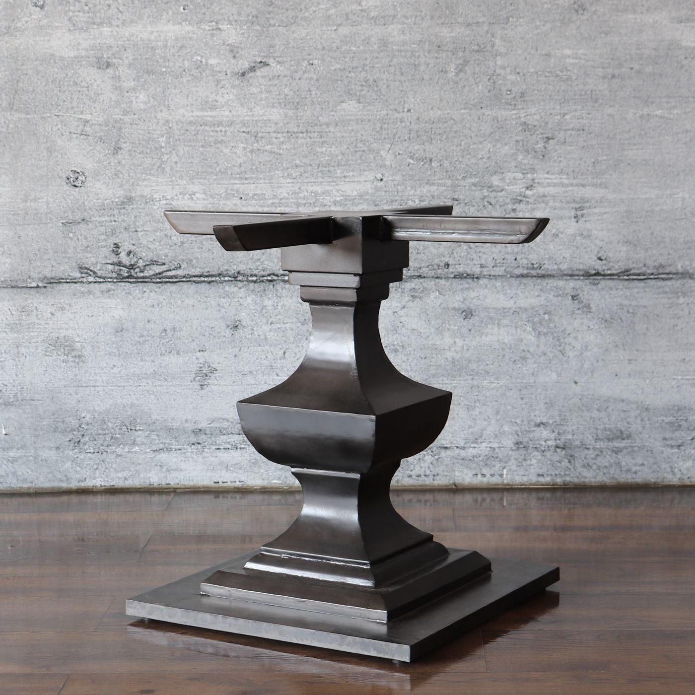 baario Esstisch Tischgestell LIVNO Metall schwarz, Tischfuß Eisen geschmiedet Antik Tischbein