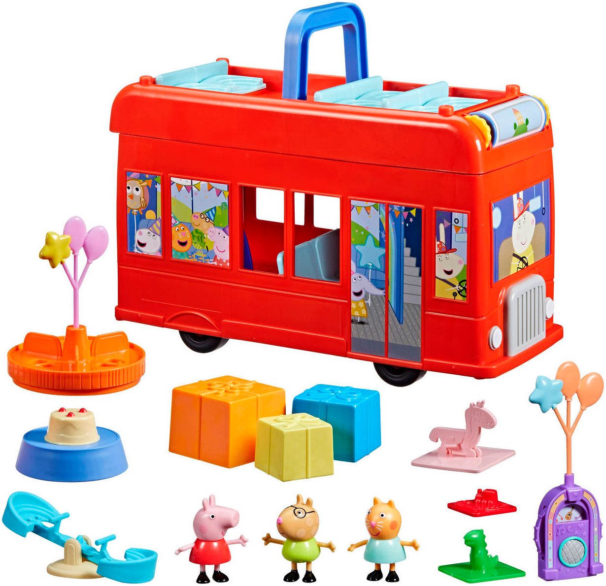 Hasbro Spielwelt Peppa Pig, Peppas 2-in-1 Partybus