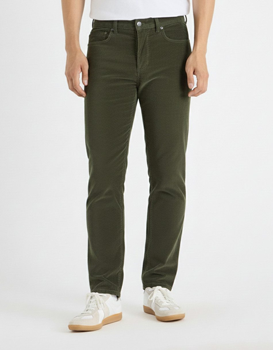 BlauerHafen Cordhose Herren Cordhose 5-Pocket SLIM FIT modisch lässig elastisch – Bild 2 von 4