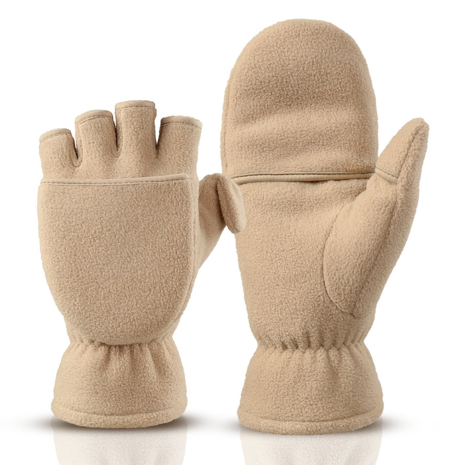 Coonoor Fahrradhandschuhe Winterhandschuhe Herren Damen Handschuhe, Winter Warme Touchscreen Winterhandschuhe Thermo Fingerlos, Outdoor Fingerhandschuhe Weiche