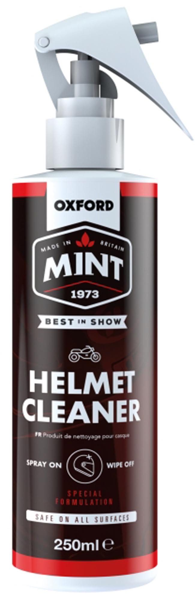 OXFORD Motorradhose Mint Helm- und Visierreiniger 250ml Visier