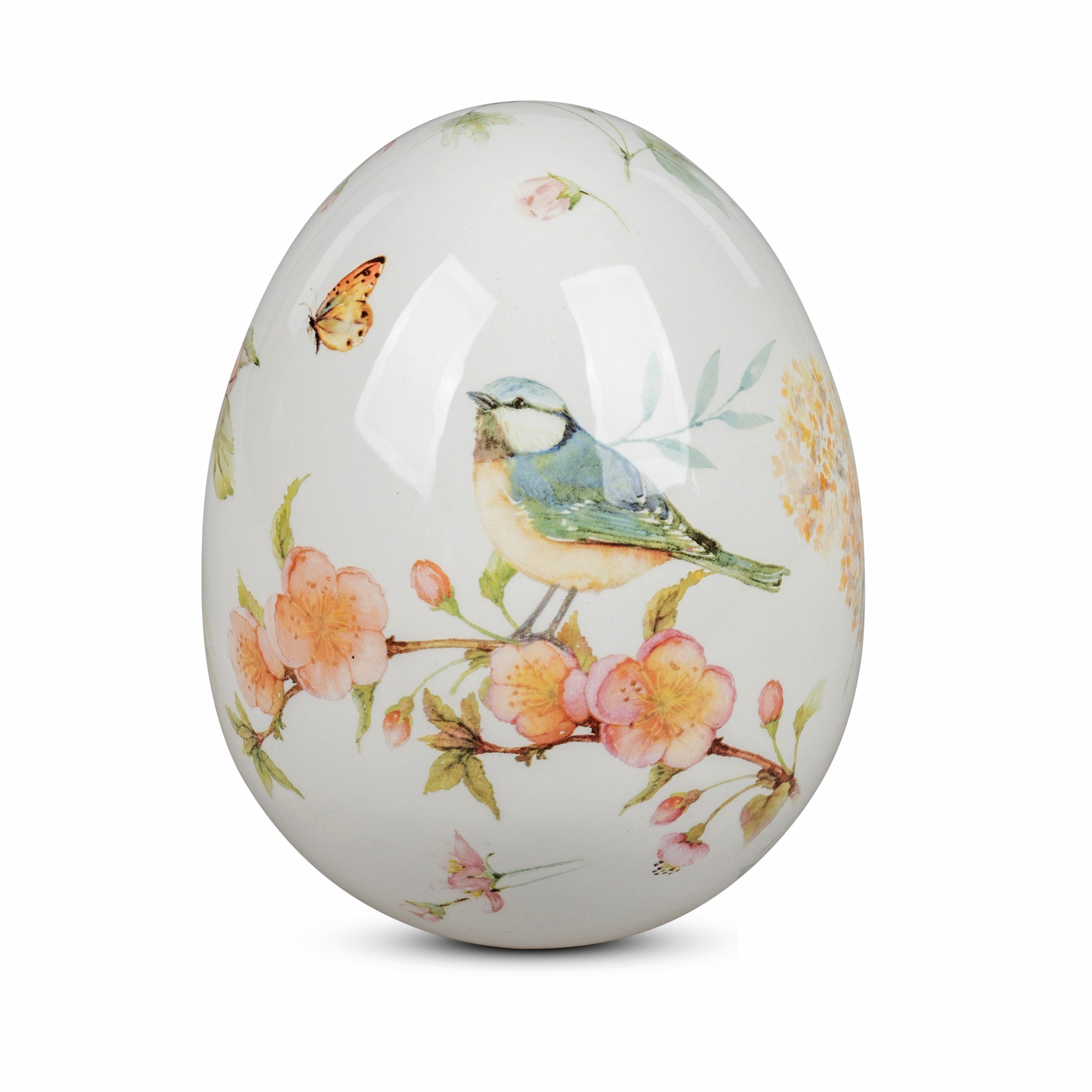 formano Skulptur Osterzeit, Höhe: 16cm, Farbe: Weiß, Motiv: Blumen