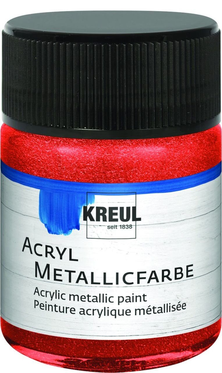 rot Kreul ml 50 Metallicfarbe Acryl Künstlerstift Kreul