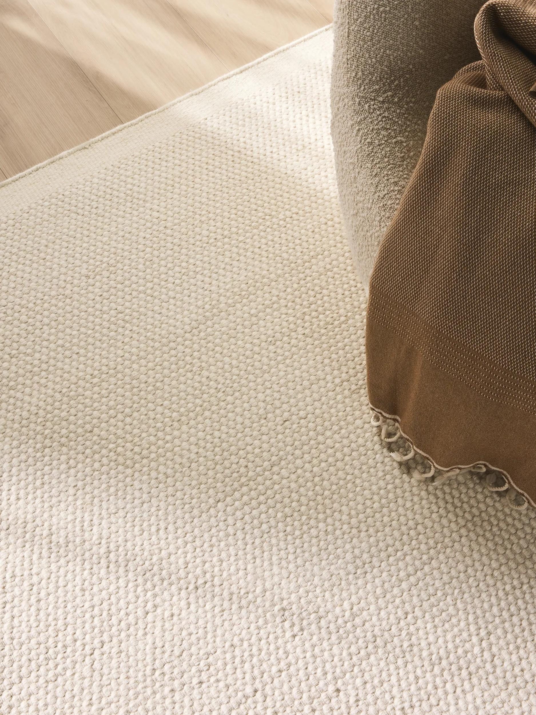 benuta Wollteppich Rocco, rechteckig, Höhe: 5 mm, Teppich Wohnzimmer, Schlafzimmer, Esszimmer, Flur, Kunstfaser, Cozy