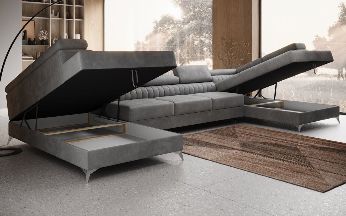 Luxusbetten24 Schlafsofa Designer Sofa Aurea U günstig online kaufen