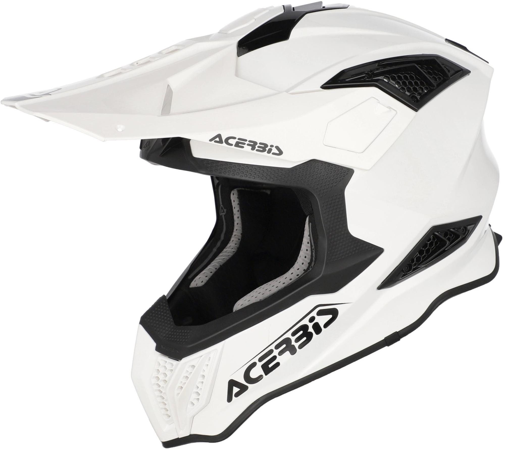 Acerbis Motocrosshelm Airstrike-X Motocross Helm, Notfallsystem-polsterung (eqrs),herausnehmbares Innenfutter