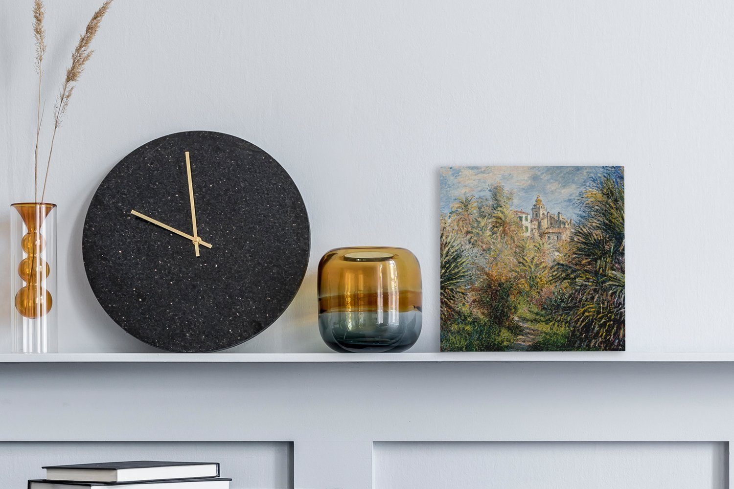 OneMillionCanvasses® Leinwandbild Garten in Bordighera, morgens günstig online kaufen