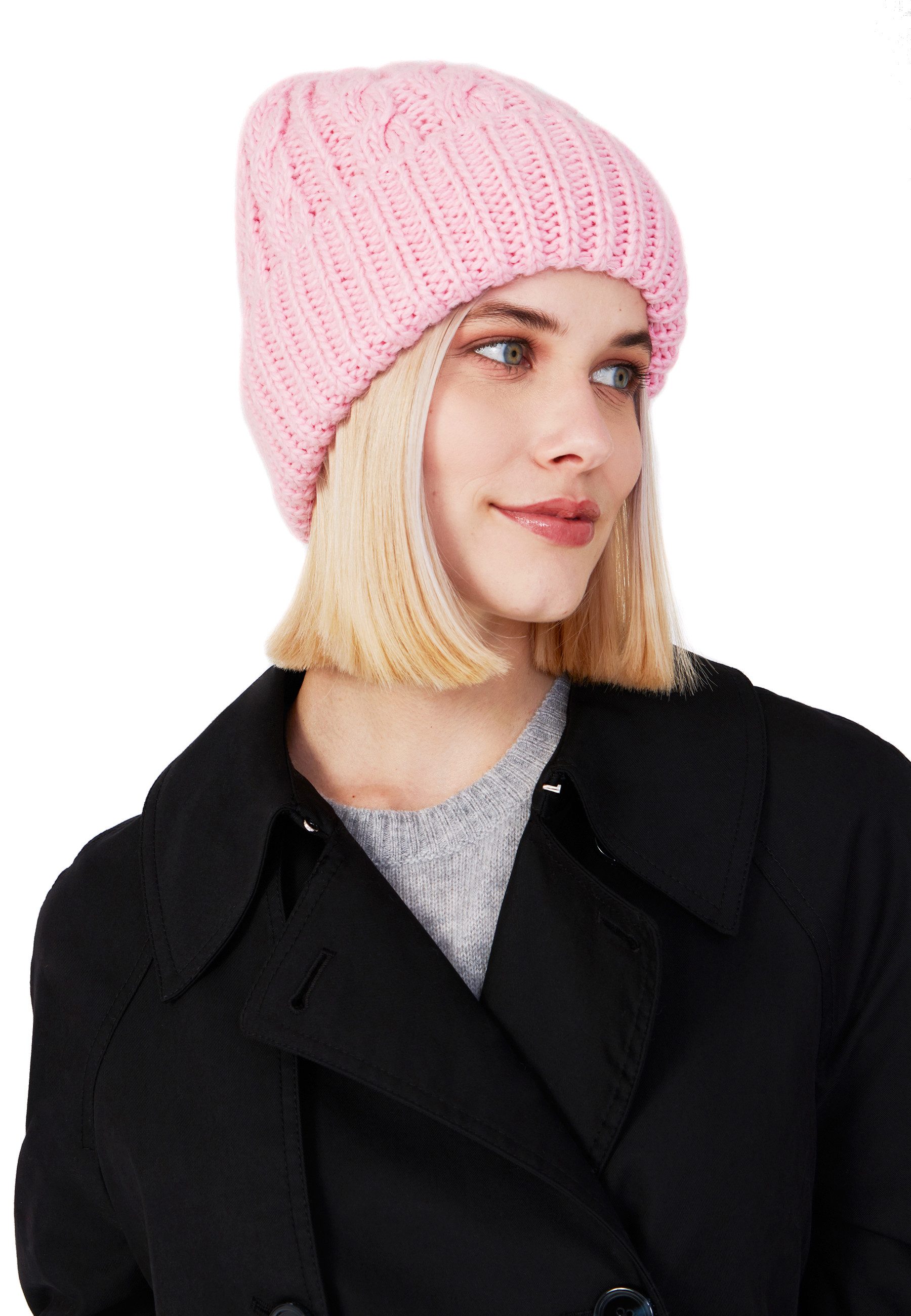 Beanie Strick-Beanie gefüttert