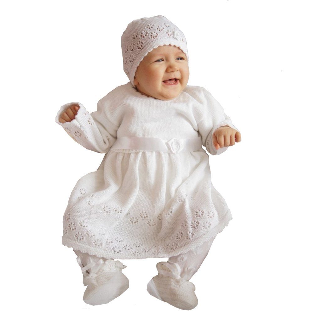 Eko Taufkleid Set Mütze und Taufkleid